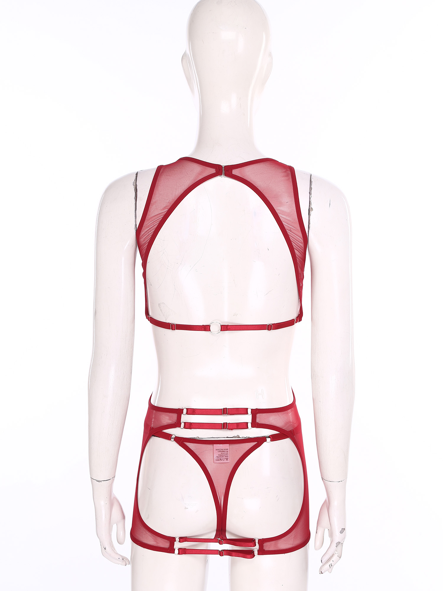 Sexy Mesh Sheer Bodycon Dress - 여성 섹시 시스루 메쉬 미니 드레스,