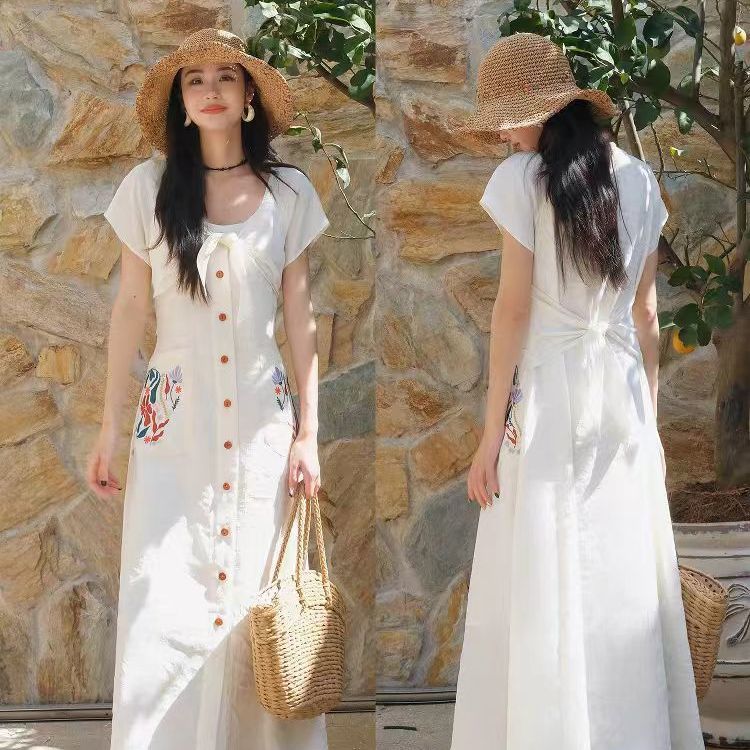 Bodycon Long Sleeve Ribbed Dress - 여성용 솔리드 반팔 크루넥 러치드 선드레스