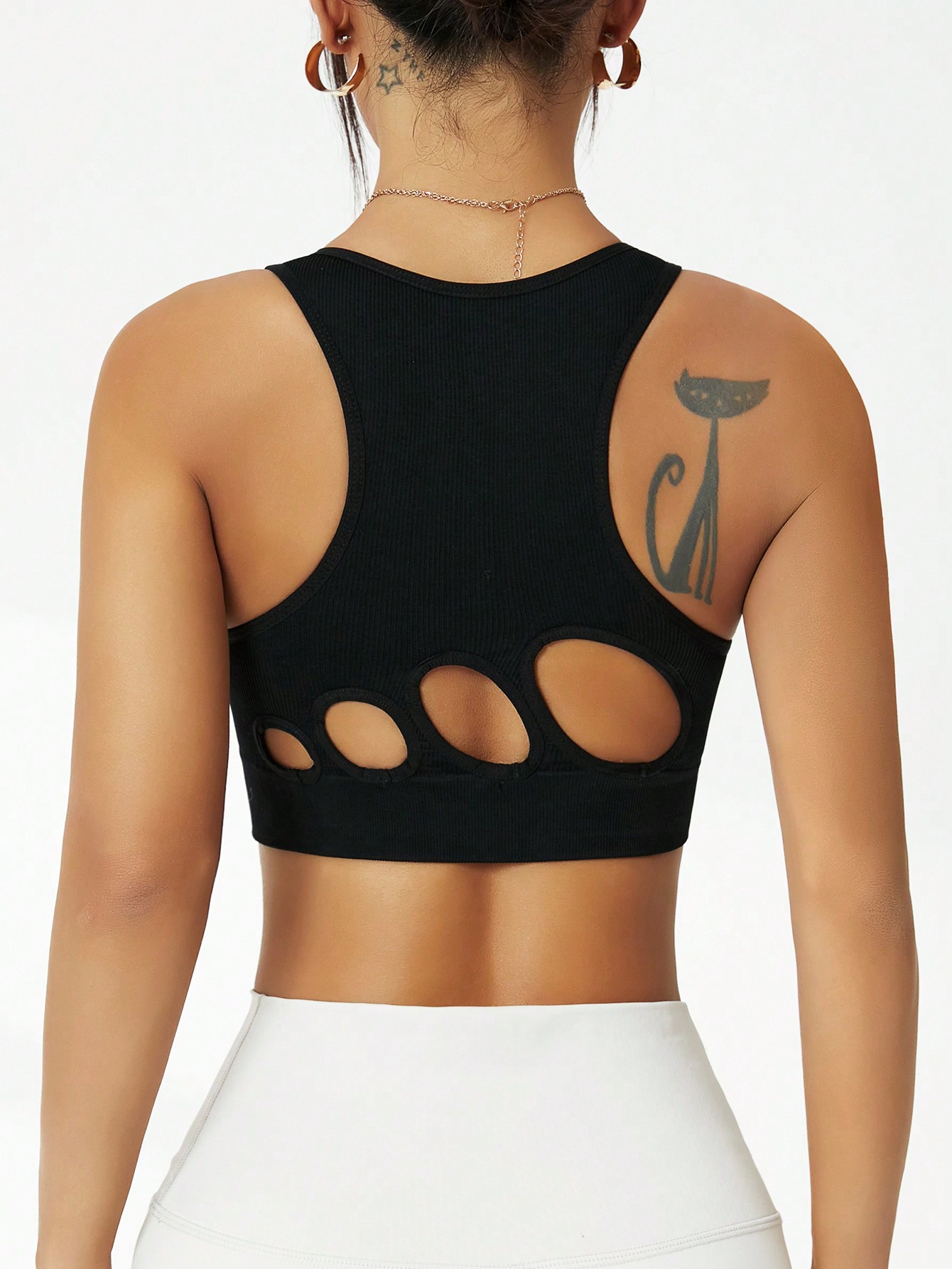 여성용 리브드 심리스 스포츠 브라, 컷아웃 백 레이서백 - Seamless Ribbed Workout Tank Top 리뷰 및 가격