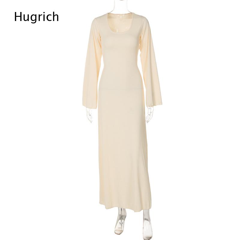 여성용 우아한 골지 니트 맥시 드레스, 롱 벨 슬리브와 - Bodycon Long Sleeve Ribbed Dress 리뷰 및 가격