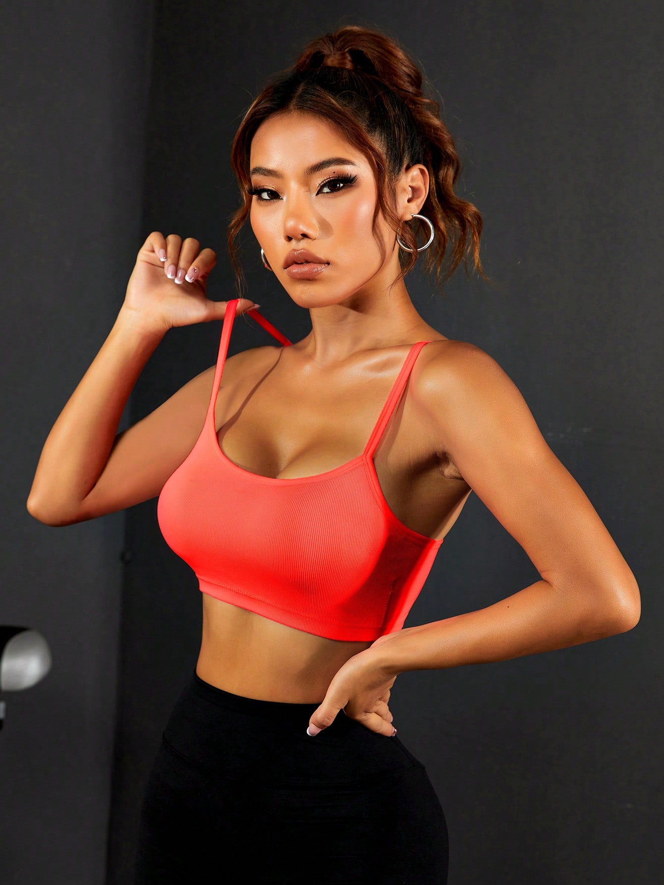 여성용 리브드 얇은 스트랩 스포츠 브라 U넥 심리스 요 - Seamless Ribbed Workout Tank Top 리뷰 및 가격