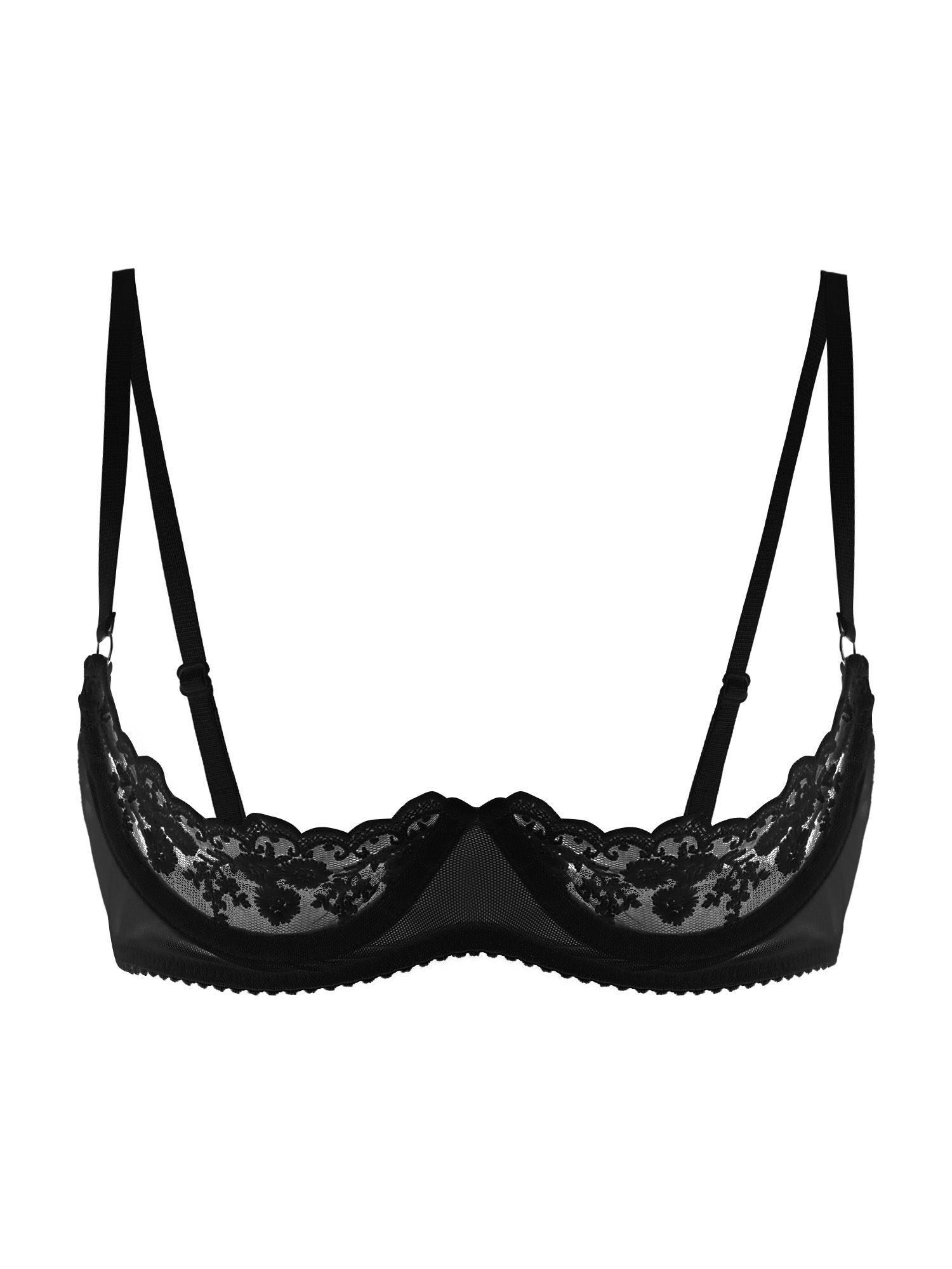 여성 섹시 오픈컵 브라 시스루 레이스 노출 니플 브래지 - Lingerie 리뷰 및 가격