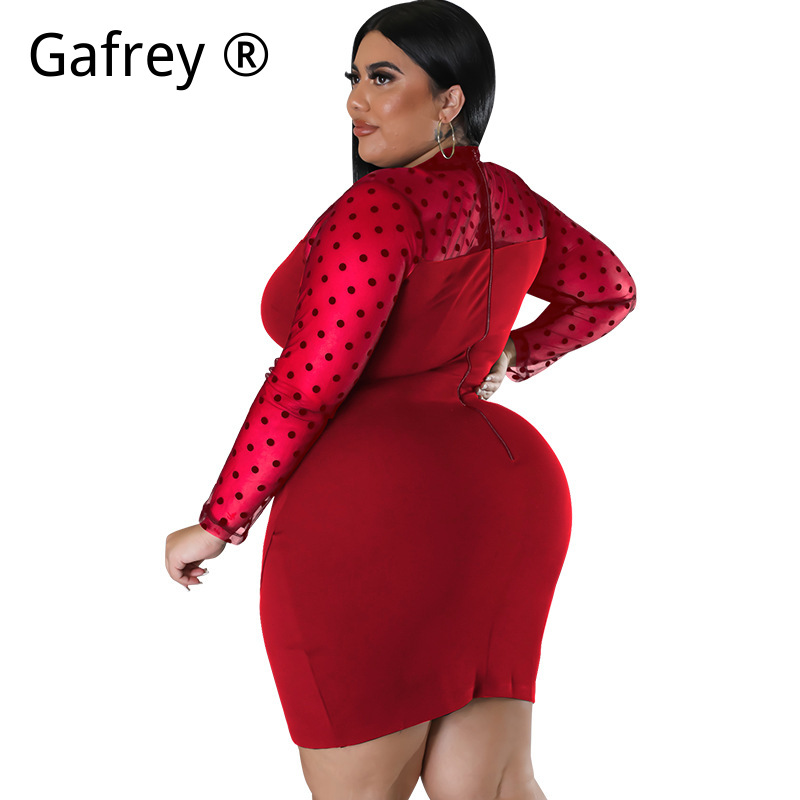 XXL 3XL 4XL 5XL 플러스 사이즈 여성 섹시  - Sexy Mesh Sheer Bodycon Dress 리뷰 및 가격