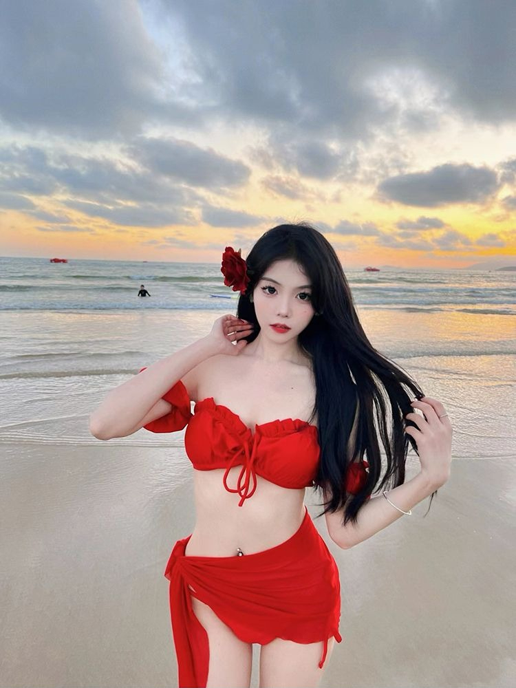 섹시한 레드 비키니 여성용 2026 패션 푸쉬업 수영복 - Swimwear 리뷰 및 가격