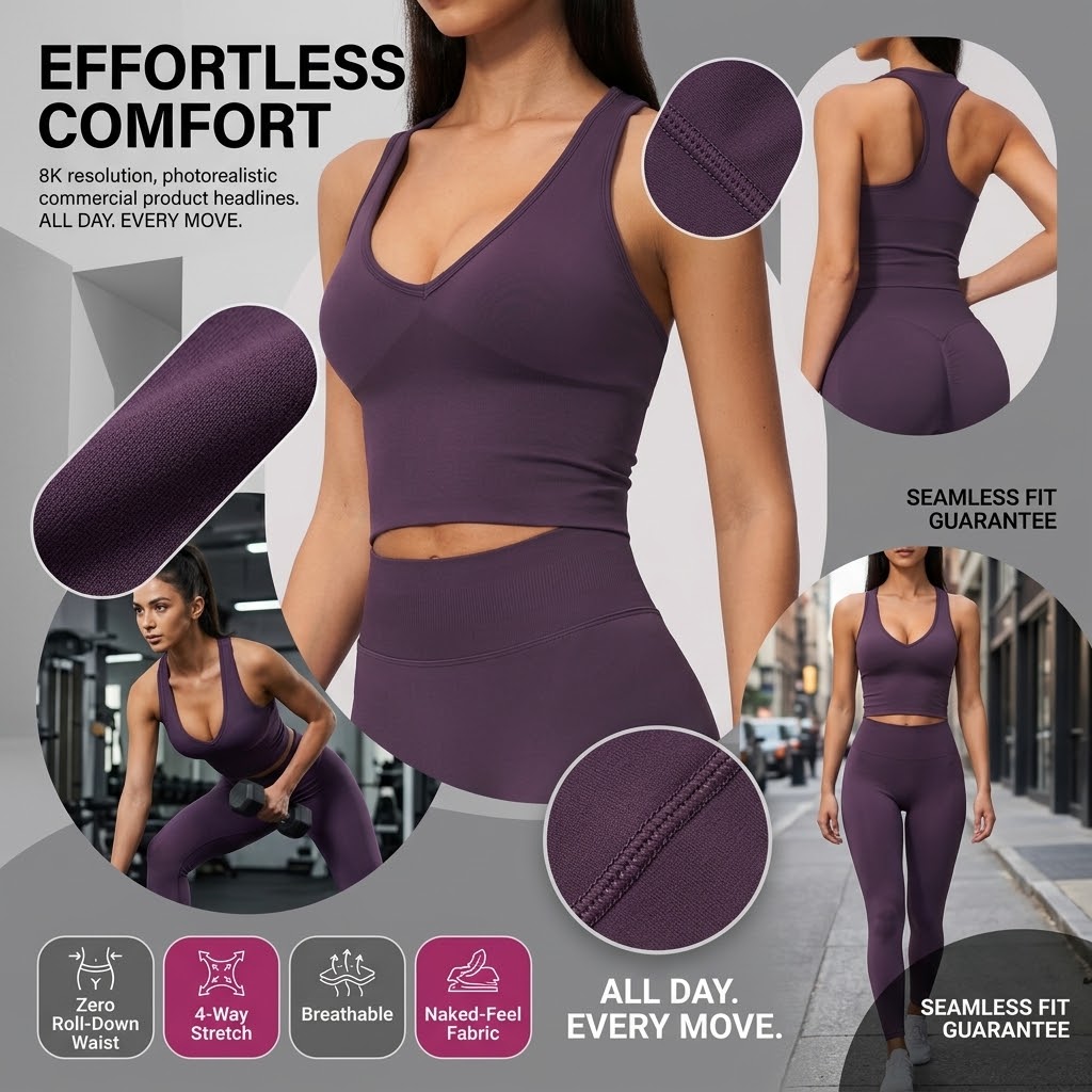 디자이너 심리스 요가 크롭탑 여성용 럭셔리 리브드 V넥 - Seamless Ribbed Workout Tank Top 리뷰 및 가격