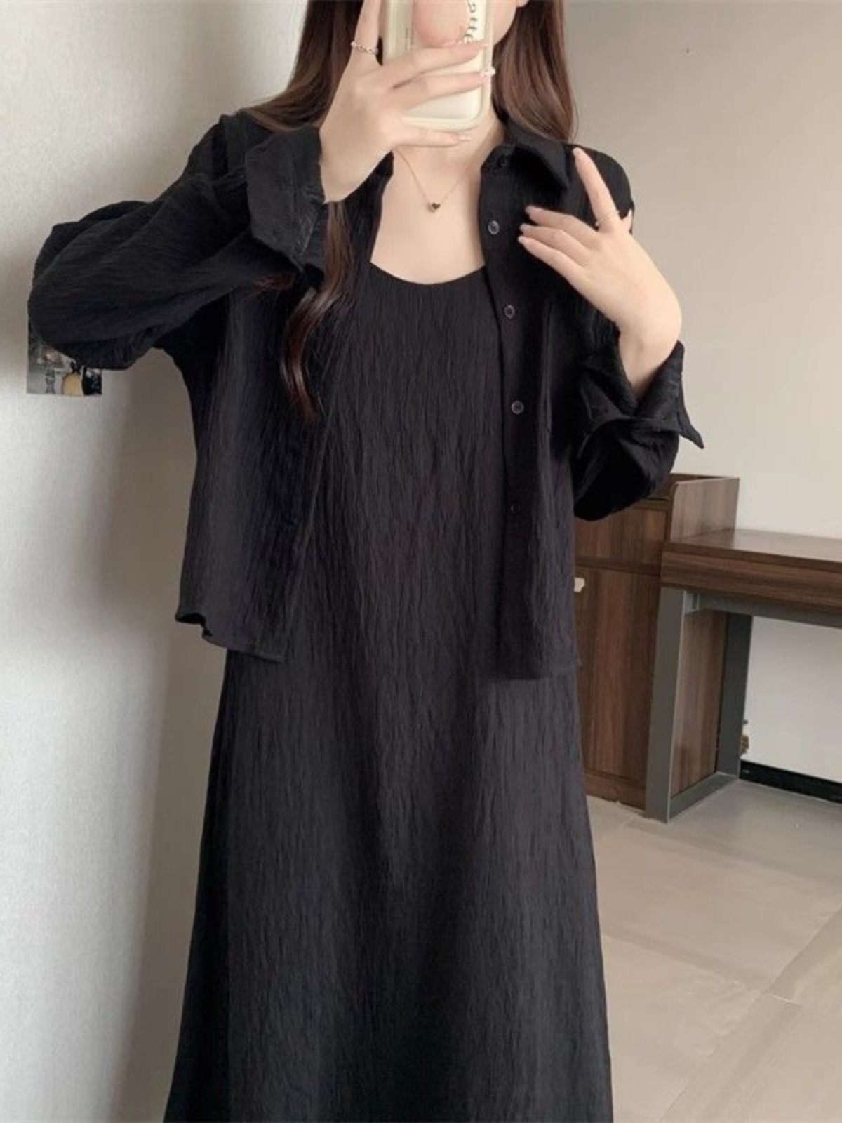 플러스 사이즈 여름 루즈핏 여성 드레스 셔츠 아우터웨어 - Korean Style A Line Shirt Dress 리뷰 및 가격