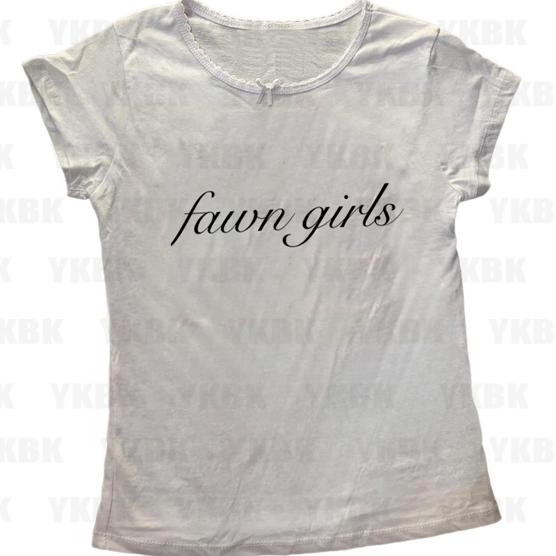 Y2K 레터 캐주얼 의류 Emo Aesthetic 여름 - Y2K Graphic Baby Tee Crop 리뷰 및 가격