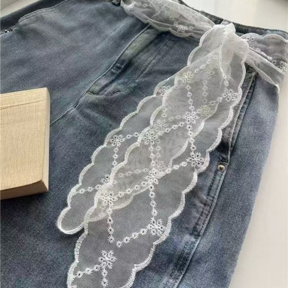여성용 달콤한 화이트 레이스 벨트, 청바지 스커트 리본 - Jeans 리뷰 및 가격