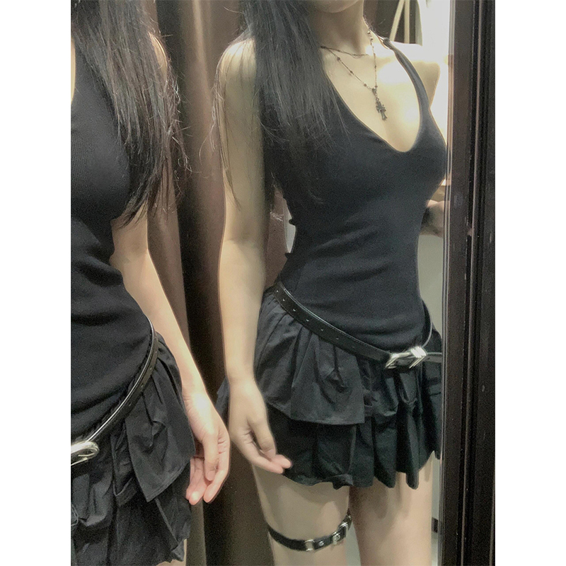 MEXZT Y2K 블랙 미니 드레스 여성 패션 파티 섹 - Y2K Backless Halter Mini Dress 리뷰 및 가격