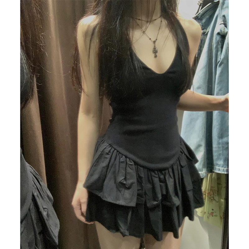 MEXZT Y2K 블랙 미니 드레스 여성 패션 파티 섹 - Y2K Backless Halter Mini Dress 리뷰 및 가격