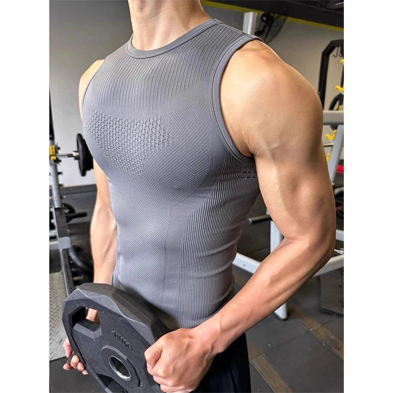 남성용 심리스 리브드 피트니스 탱크탑 퀵 드라이 머슬핏 - Seamless Ribbed Workout Tank Top 리뷰 및 가격