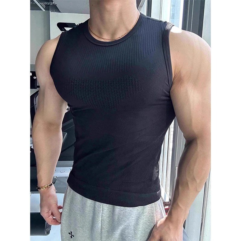 남성용 심리스 리브드 피트니스 탱크탑 퀵 드라이 머슬핏 - Seamless Ribbed Workout Tank Top 리뷰 및 가격