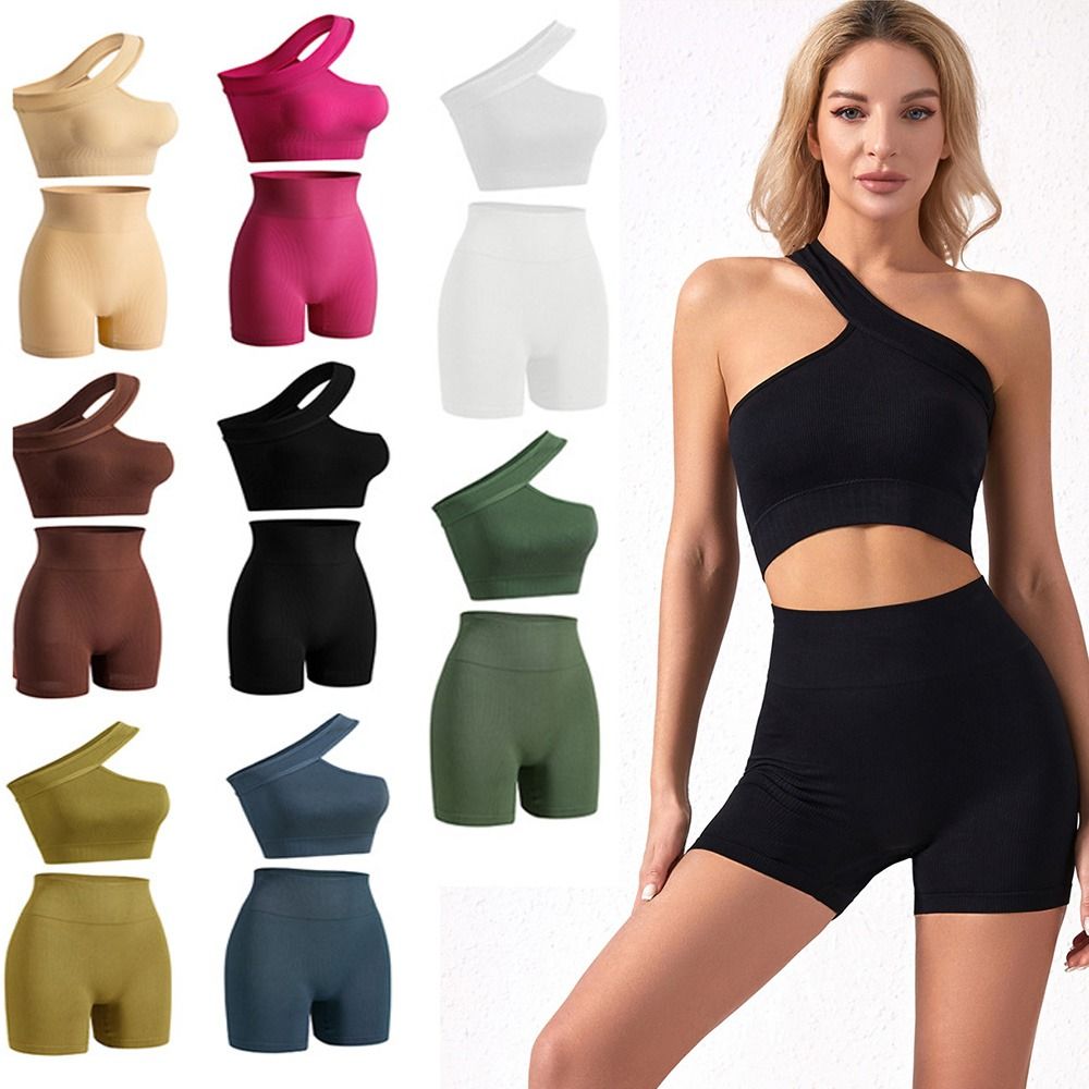 2벌 세트, 편안한 심리스 여성 운동복, 골지 소재의  - Seamless Ribbed Workout Tank Top 리뷰 및 가격