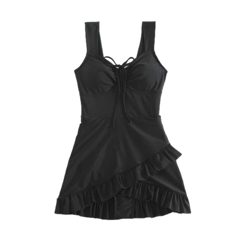 여성 수영복, 뱃살 보정, 단정한 디자인, 블랙, 하이 - Skirts 리뷰 및 가격