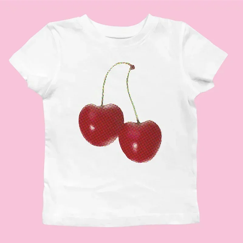 에스테틱 여름 베이비 티셔츠 스트릿웨어 고스 하라주쿠  - Y2K Graphic Baby Tee Crop 리뷰 및 가격