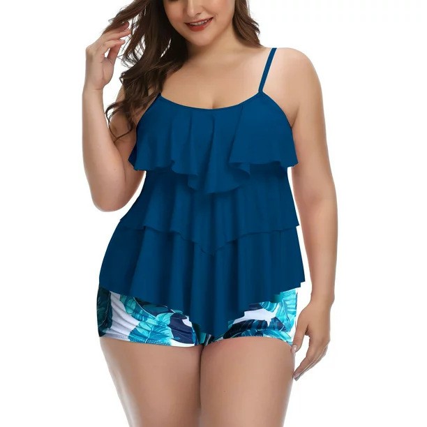 여성 수영복 비키니 플러스 사이즈 비키니 꽃무늬 수영복 - Swimwear 리뷰 및 가격