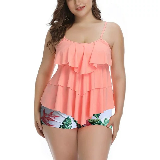여성 수영복 비키니 플러스 사이즈 비키니 꽃무늬 수영복 - Swimwear 리뷰 및 가격