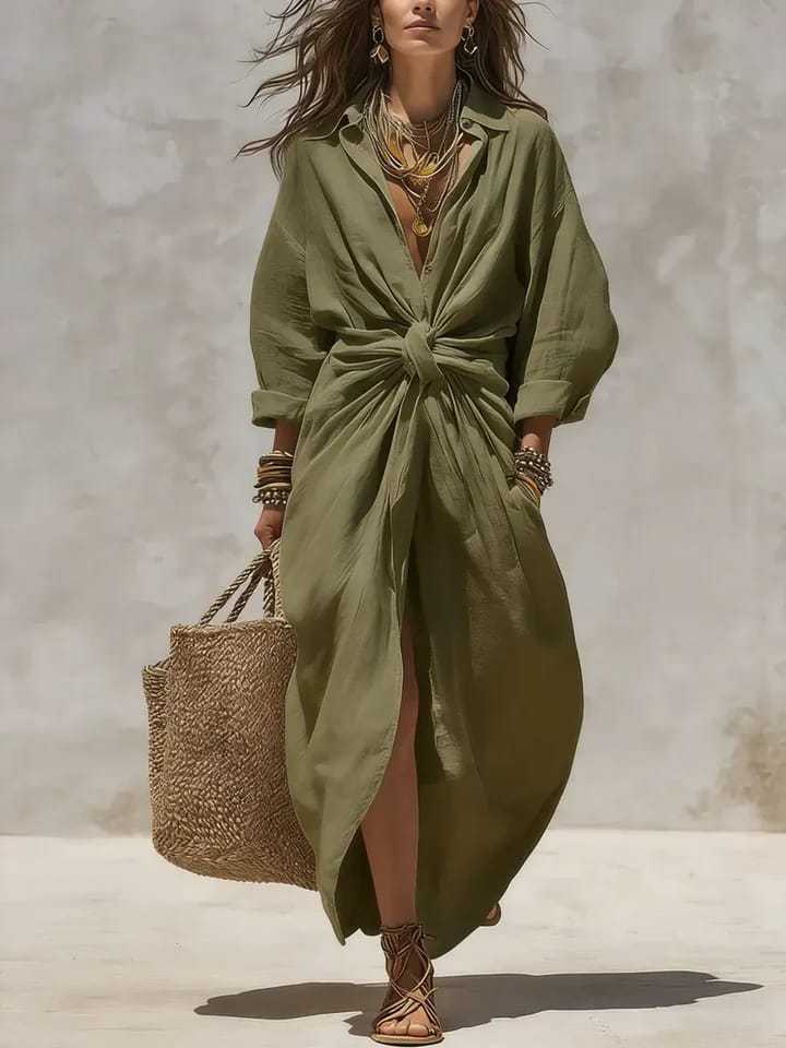 보헤미안 스타일 화이트 린넨 코튼 셔츠 드레스 긴팔 하 - Casual Loose Linen Shirt Dress 리뷰 및 가격