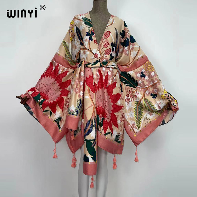 WINYI 여성용 가을 드레스 카디건 루즈 롱 드레스  - Boho Summer Beach Maxi Dress 리뷰 및 가격