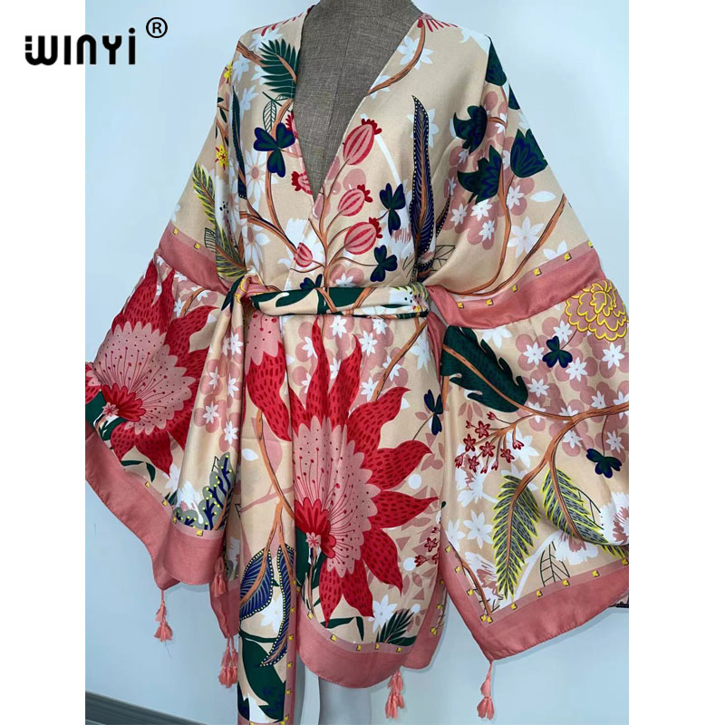 WINYI 여성용 가을 드레스 카디건 루즈 롱 드레스  - Boho Summer Beach Maxi Dress 리뷰 및 가격