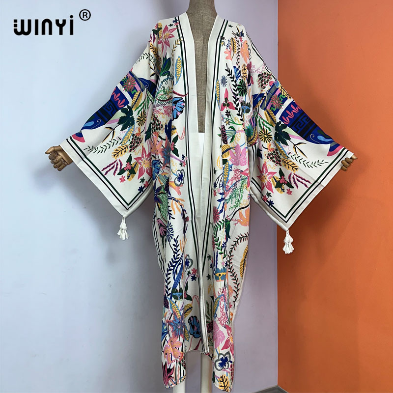 WINYI 기모노 긴팔 수영복 여성 2023 맥시 드레 - Boho Summer Beach Maxi Dress 리뷰 및 가격