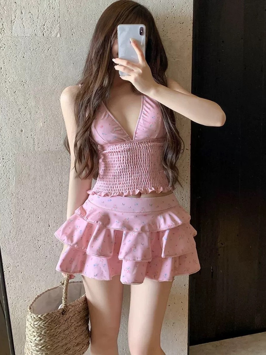 여름 여성 의류 슬리밍 탱키니 수영복 여성용 겸손한 스 - Skirts 리뷰 및 가격