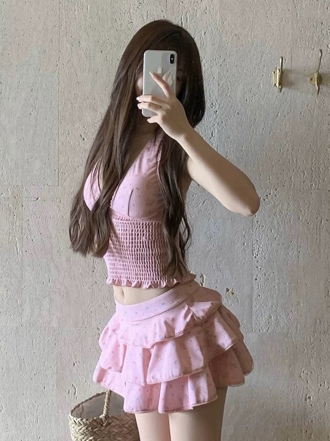 여름 여성 의류 슬리밍 탱키니 수영복 여성용 겸손한 스 - Skirts 리뷰 및 가격
