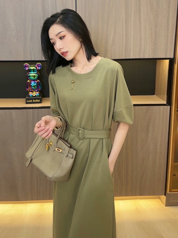 클라인 블루 여성용 여름 캐주얼 롱 티셔츠 드레스 허리 - Korean Style A Line Shirt Dress 리뷰 및 가격