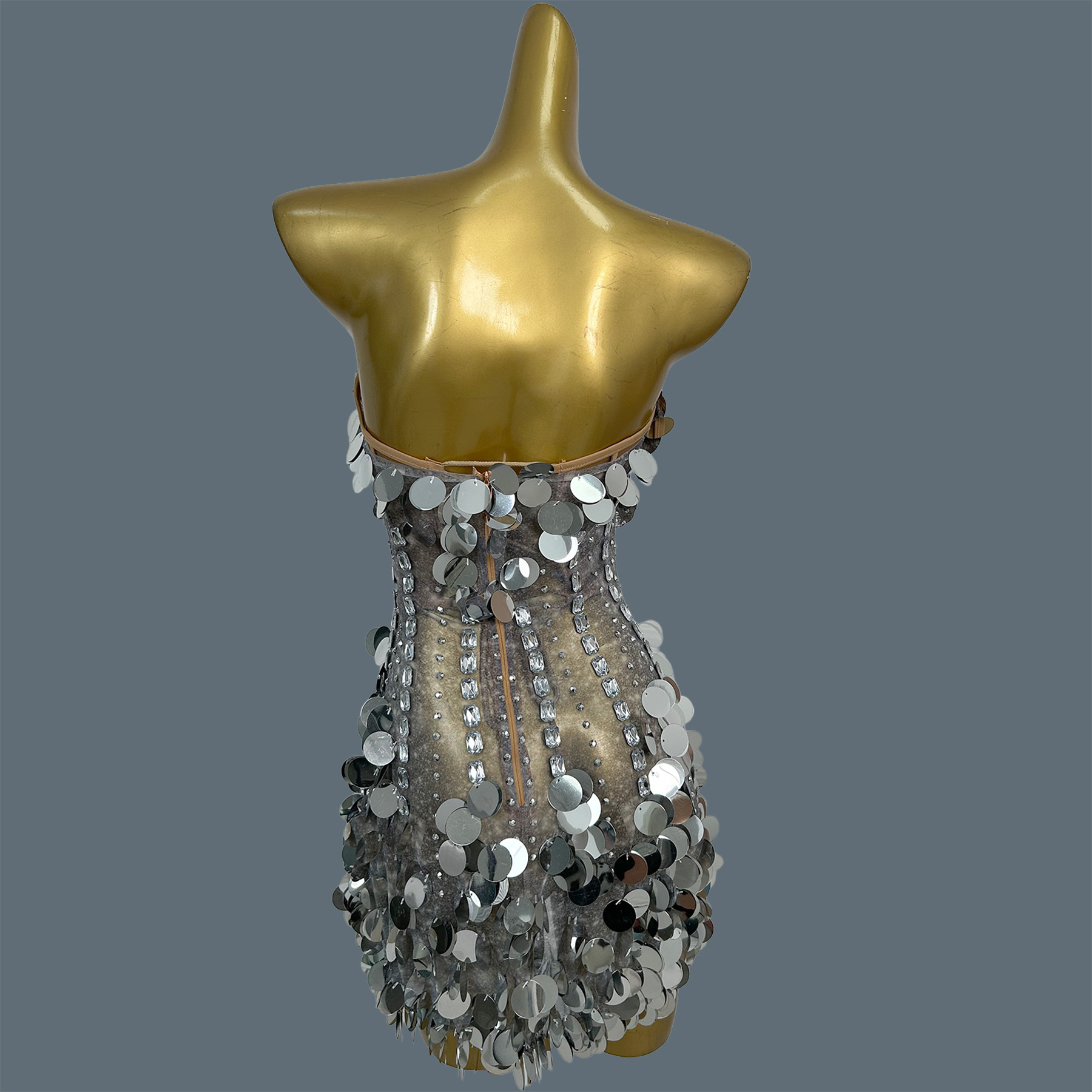 여성용 스트랩리스 반짝이는 라인스톤 스팽글 미니 드레스 - Sparkly Rhinestone Club Party Dress 리뷰 및 가격
