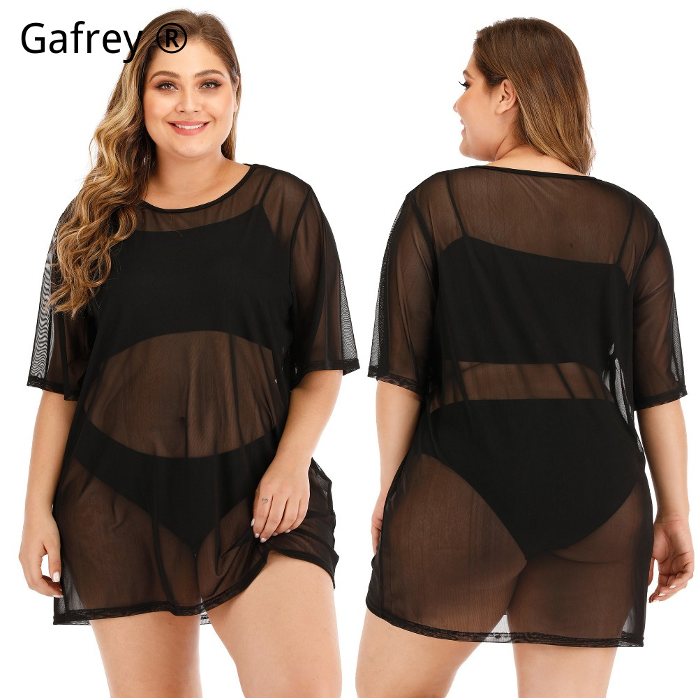 플러스 사이즈 섹시 메쉬 비치 드레스 2026 신상 시 - Sexy Mesh Sheer Bodycon Dress 리뷰 및 가격