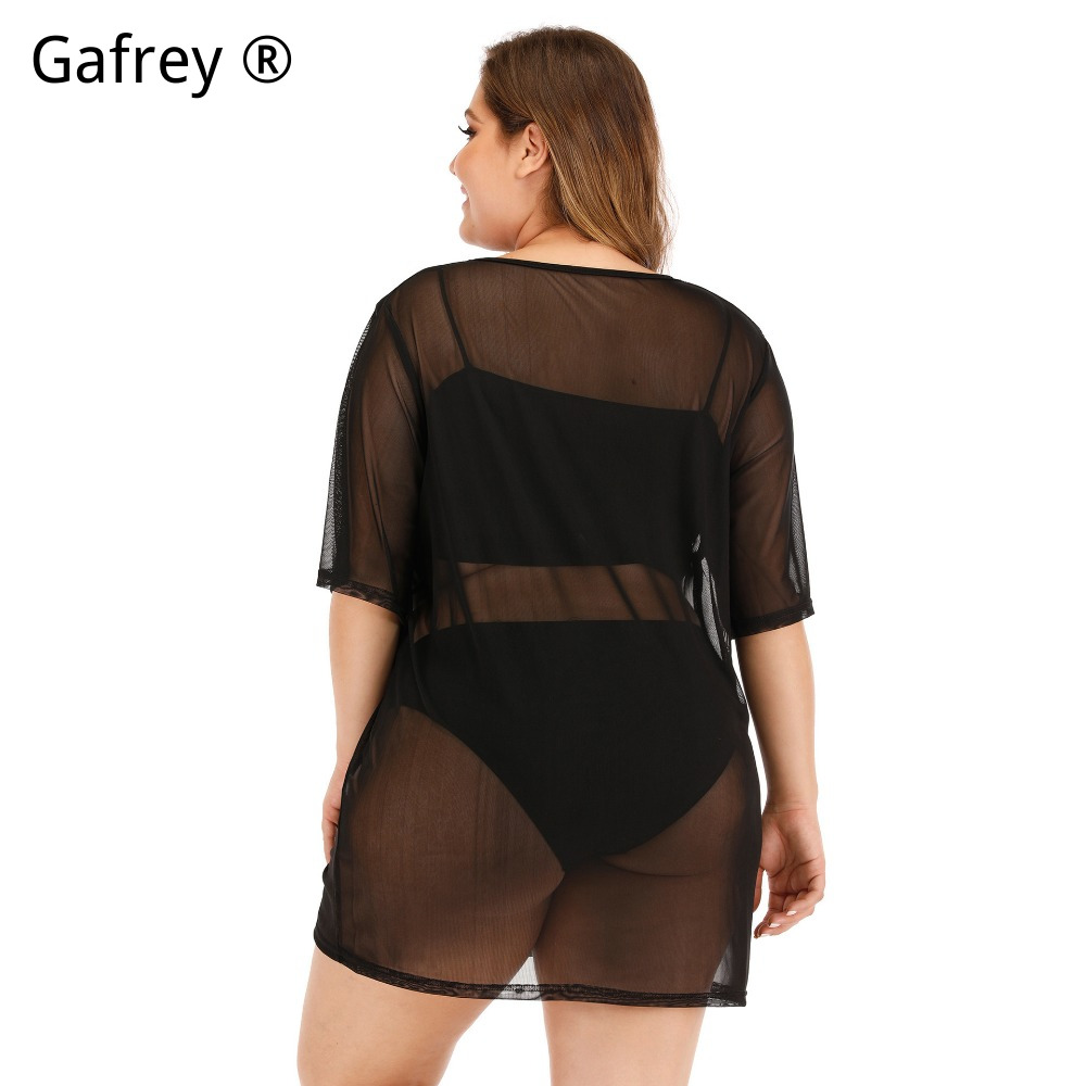 플러스 사이즈 섹시 메쉬 비치 드레스 2026 신상 시 - Sexy Mesh Sheer Bodycon Dress 리뷰 및 가격