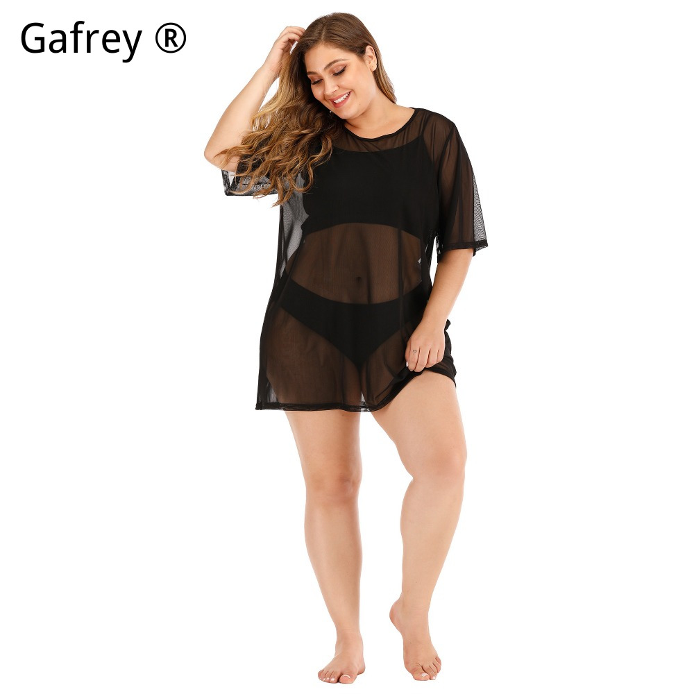 플러스 사이즈 섹시 메쉬 비치 드레스 2026 신상 시 - Sexy Mesh Sheer Bodycon Dress 리뷰 및 가격