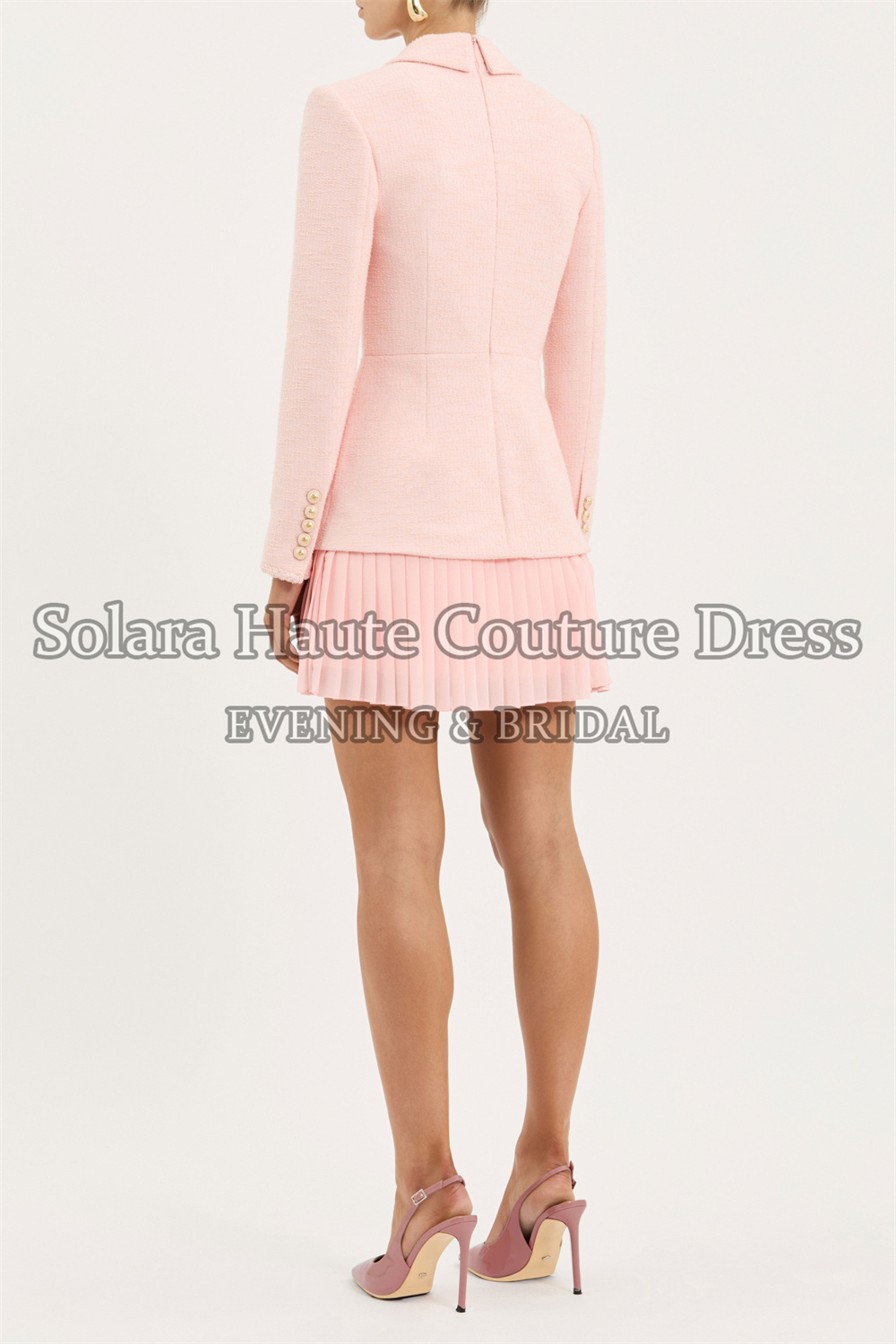 솔라라 트위드 투피스 수트 블레이저 플리츠 미니 스커트 - Tweed Two Piece Blazer Dress 리뷰 및 가격