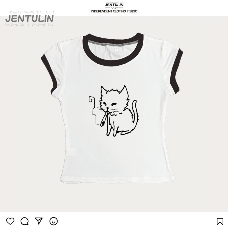 한국 스타일 Y2K 90년대 크롭탑 하라주쿠 스트릿웨어 - Y2K Graphic Baby Tee Crop 리뷰 및 가격