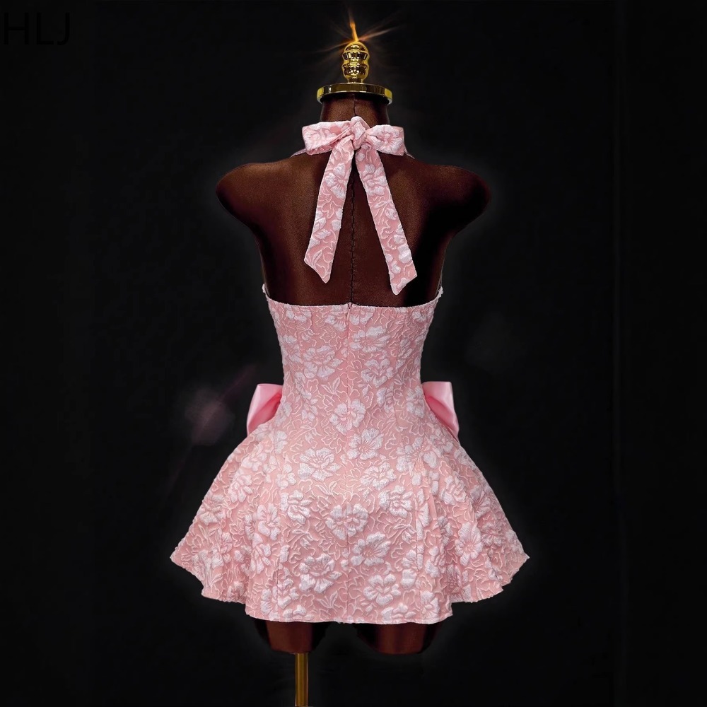 HLJ Y2K 섹시한 자카드 패치 워크 바디콘 드레스  - Y2K Backless Halter Mini Dress 리뷰 및 가격