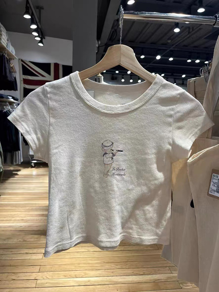 Angel Baby 여성용 그래픽 슬림 티셔츠, 빈티지 - Y2K Graphic Baby Tee Crop 리뷰 및 가격