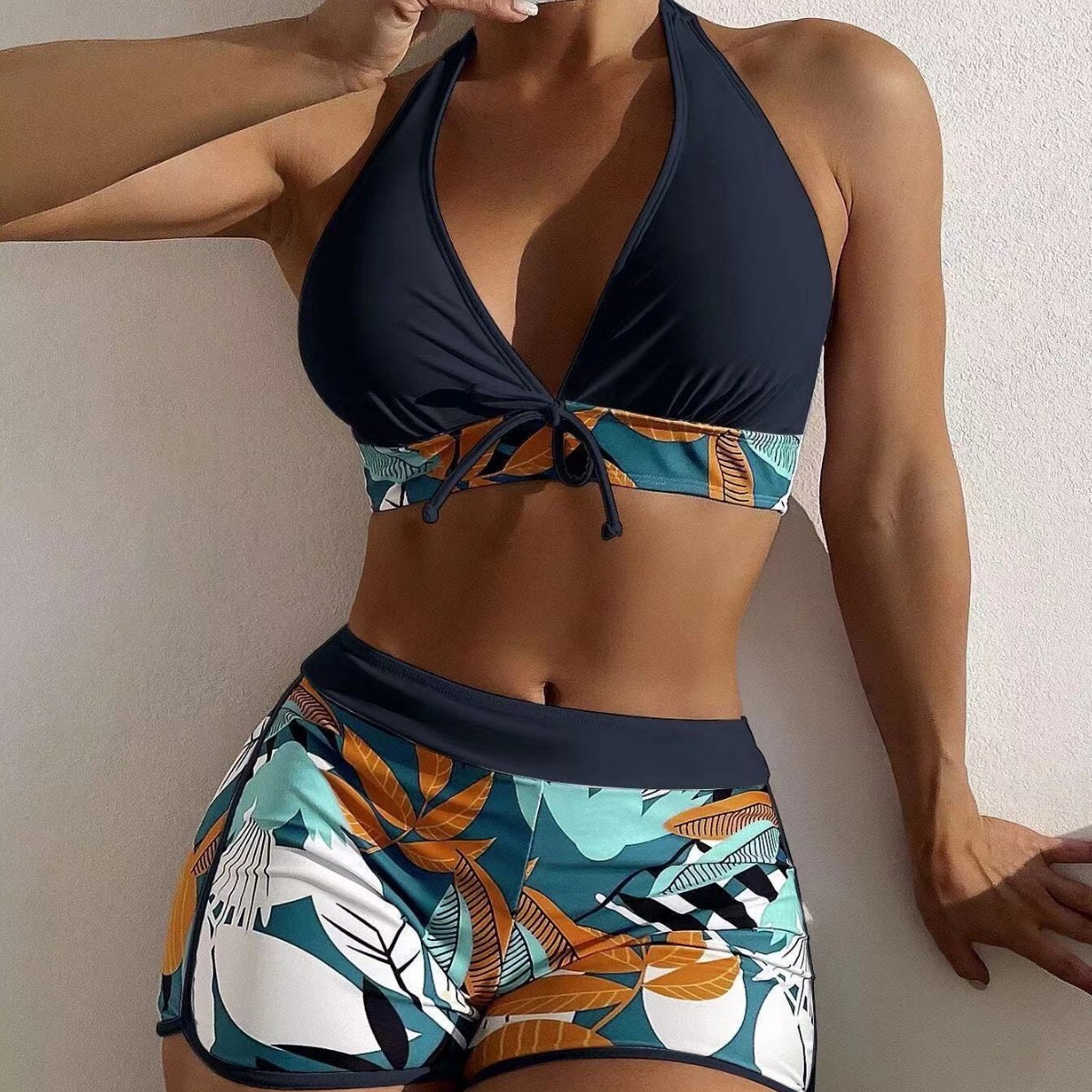 수영복 여성 투피스 수영복 민소매 탱키니 탑 하이 웨이 - Swimwear 리뷰 및 가격