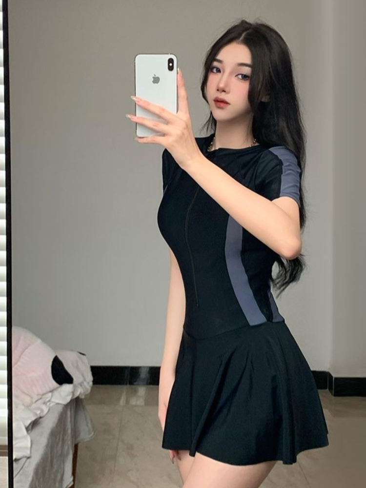 2026 신상 여성용 단정한 원피스 수영복 스커트형 복 - Skirts 리뷰 및 가격